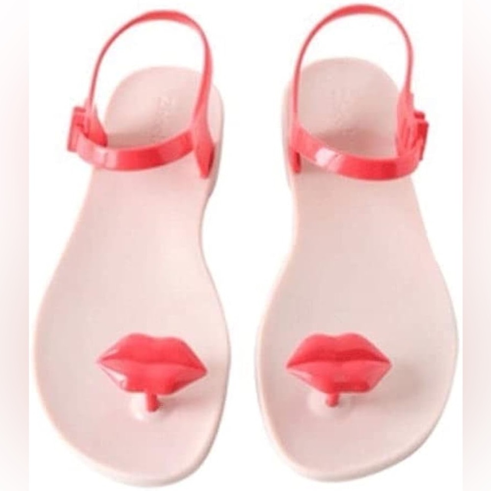 Zhoelala Kiss lightweight silicone sandals size 38